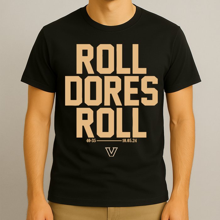 Vanderbilt Football Roll Dores Roll T-Shirt
