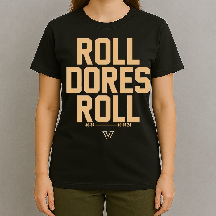 Vanderbilt Football Roll Dores Roll T-Shirt