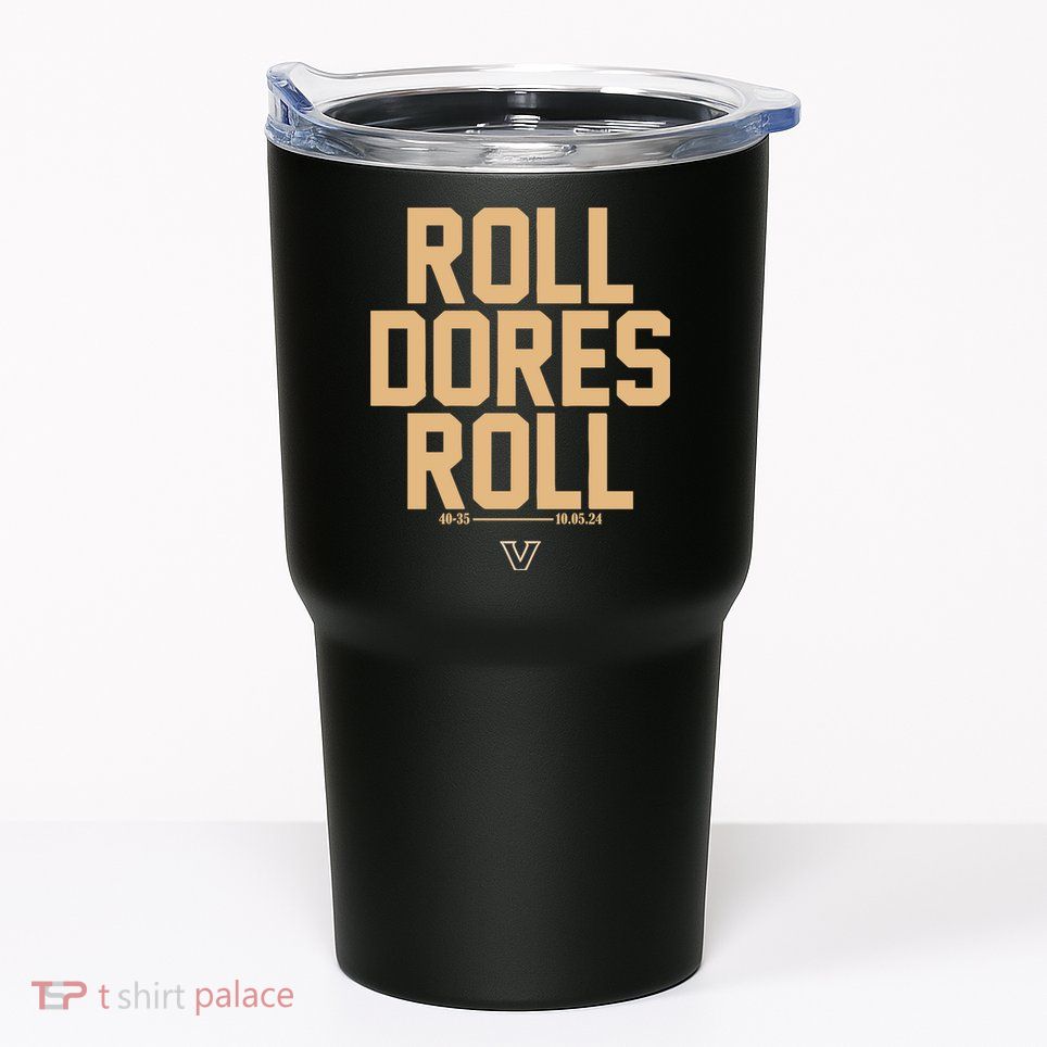 Vanderbilt Football Roll Dores Roll Tumbler