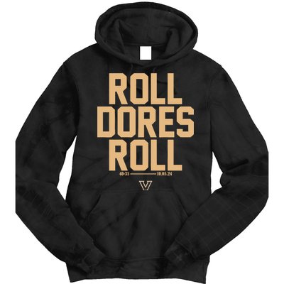 Vanderbilt Football Roll Dores Roll Tie Dye Hoodie