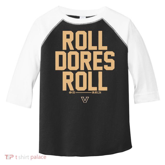 Vanderbilt Football Roll Dores Roll Toddler Fine Jersey T-Shirt