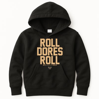 Vanderbilt Football Roll Dores Roll Kids Hoodie