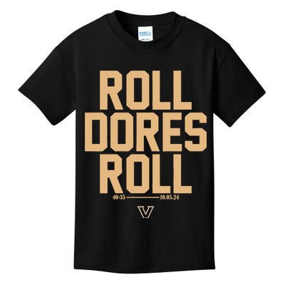 Vanderbilt Football Roll Dores Roll Kids T-Shirt