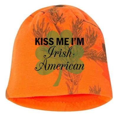 Vintage Funny Sarcastic I'm Irish-American Kati - Camo Knit Beanie