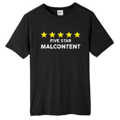 Vintage Five Star Malcontent Rating Word Design Tall Fusion ChromaSoft Performance T-Shirt