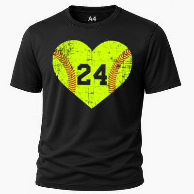 Vintage Fastpitch Softball 24 Jersey Number Gift Performance Shirt