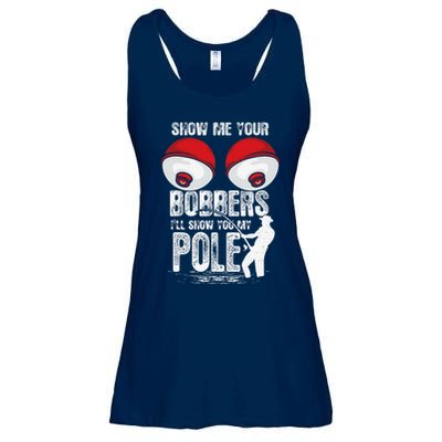 Vintage Funny Show Me Your Bobbers ILl Show You My Pole Ladies Essential Flowy Tank