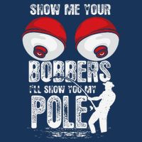 Vintage Funny Show Me Your Bobbers ILl Show You My Pole Golf Towel