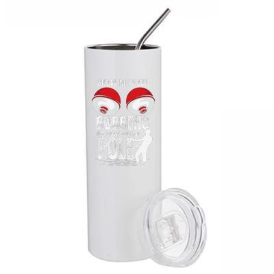 Vintage Funny Show Me Your Bobbers ILl Show You My Pole Stainless Steel Tumbler