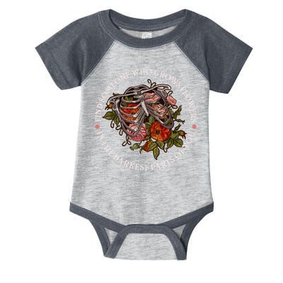 Vintage Find Someone Who Grows Flowers In The Darkest Parts Of You Infant Baby Jersey Bodysuit