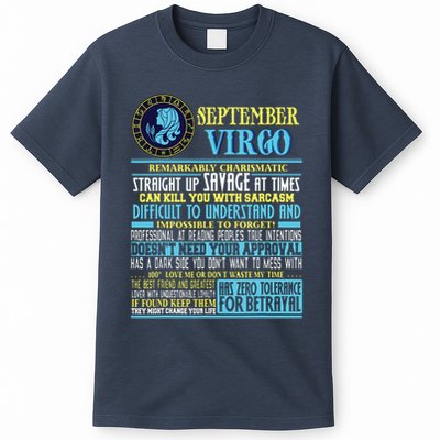 Virgo Facts Shirts Funny September Virgo Gift T-Shirt