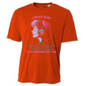 Virgo Funny Sayings Birthday Gift Meaningful Gift Cooling Performance Crew T-Shirt