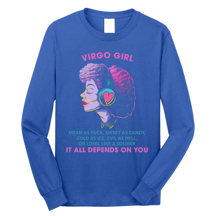 Virgo Funny Sayings Birthday Gift Meaningful Gift Long Sleeve Shirt