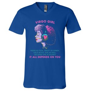 Virgo Funny Sayings Birthday Gift Meaningful Gift V-Neck T-Shirt