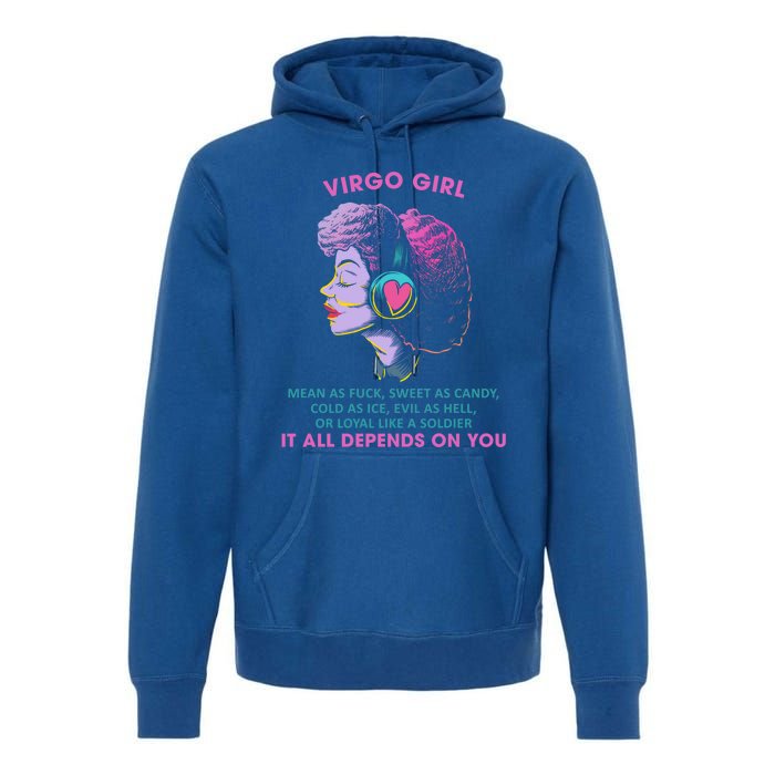 Virgo Funny Sayings Birthday Gift Meaningful Gift Premium Hoodie