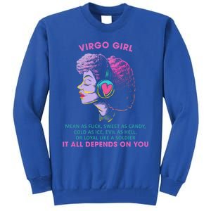 Virgo Funny Sayings Birthday Gift Meaningful Gift Tall Sweatshirt