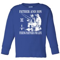 Vintage Father Son Fishing Partners For Life Dad Matching Meaningful Gift Toddler Long Sleeve Shirt