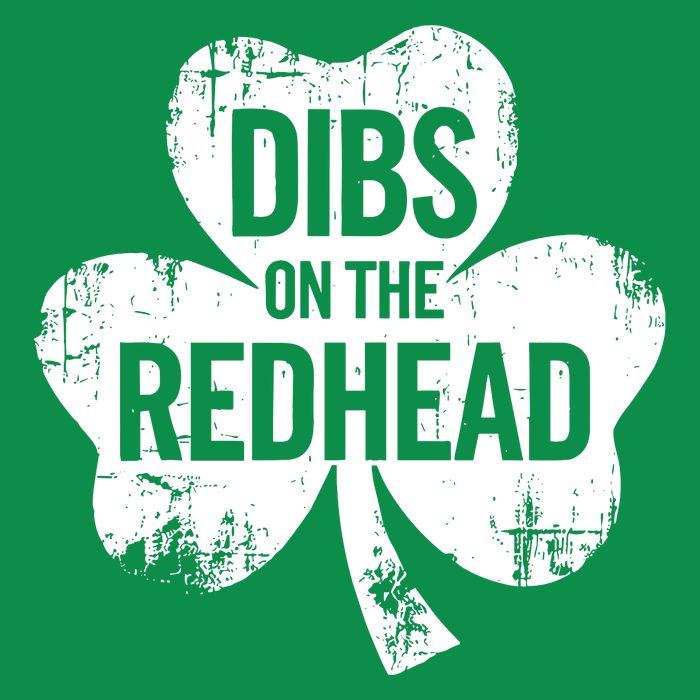 Vintage Funny St Patricks Day Shamrock Dibs On The Redhead Toddler T-Shirt