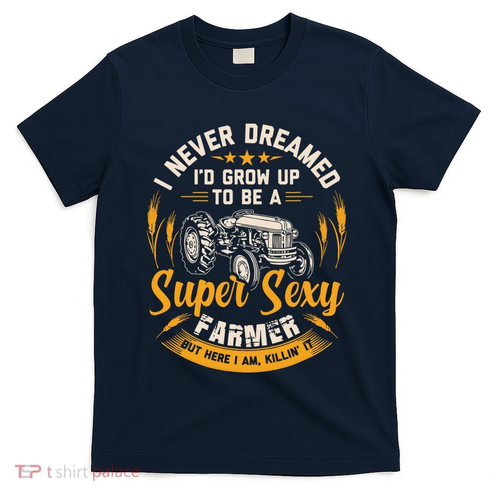 Vintage Farmer Shirts Men Tractor Gift Boy Farm Rancher T-Shirt