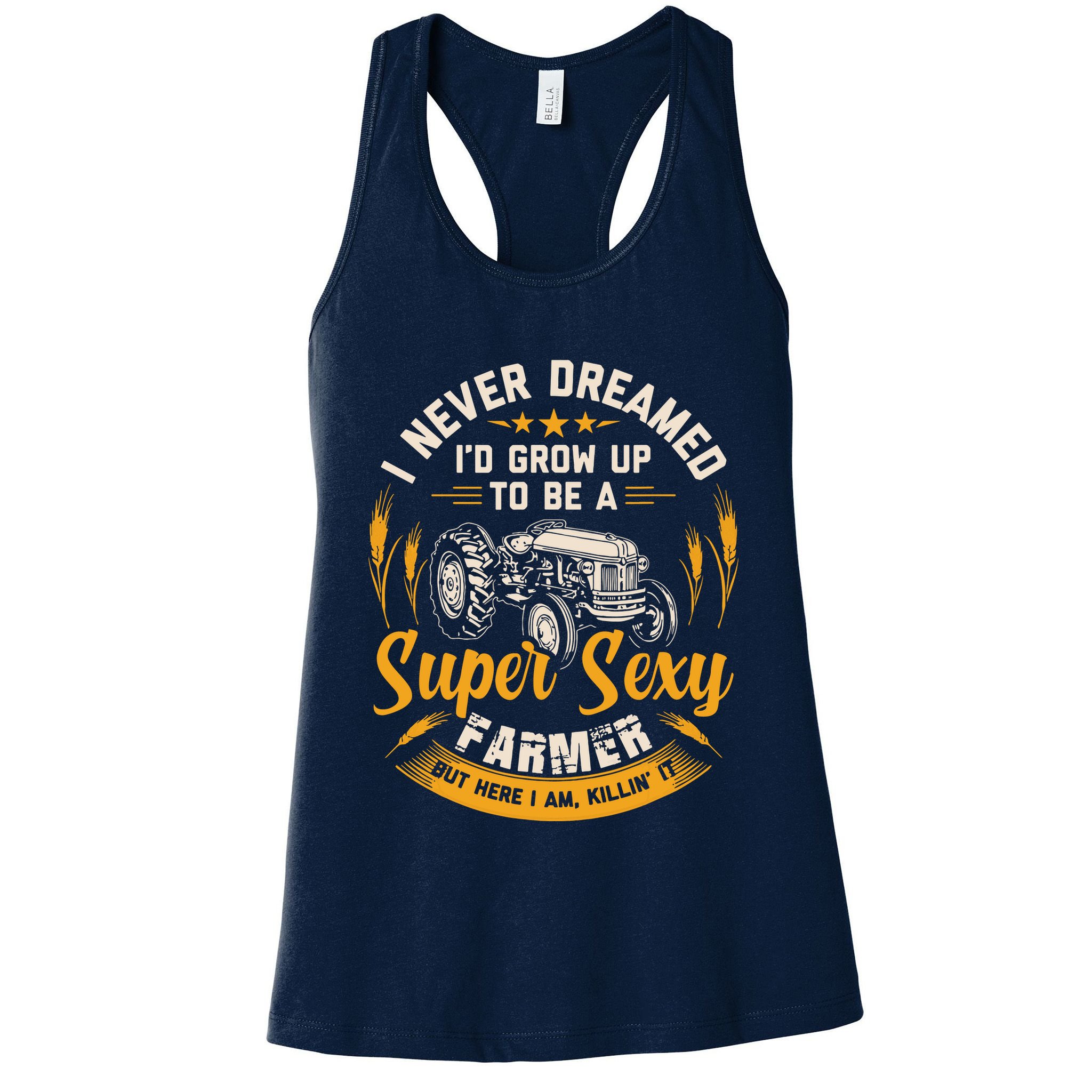 Vintage Farmer Shirts Men Tractor Gift Boy Farm Rancher Womens Tank Top