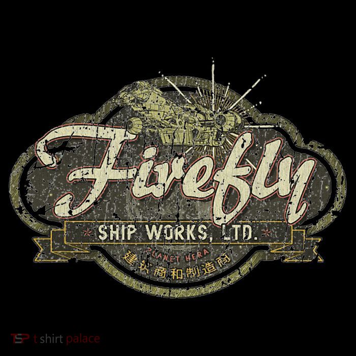 Vintage Firefly Ship Works Distressed T-Shirt