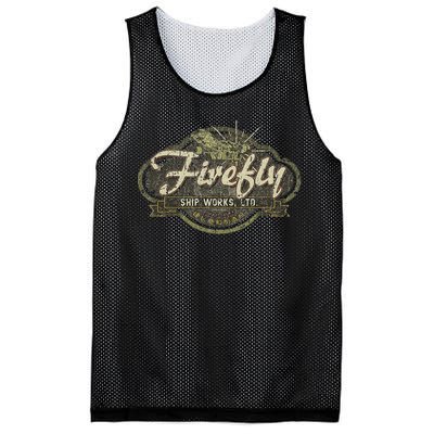 Vintage Firefly Ship Works Distressed Mesh Reversible Basketball Jersey Tank