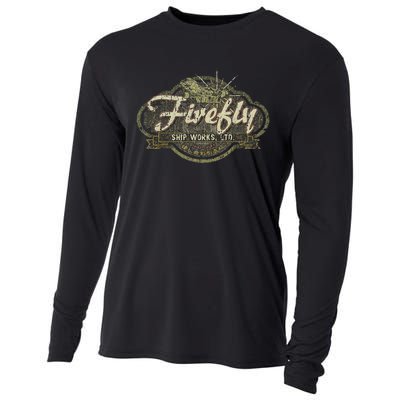 Vintage Firefly Ship Works Distressed Cooling Performance Long Sleeve Crew