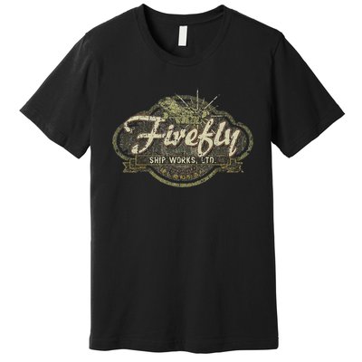 Vintage Firefly Ship Works Distressed Premium T-Shirt