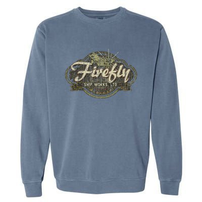 Vintage Firefly Ship Works Distressed Garment-Dyed Sweatshirt