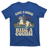 vintage funny sayings Save A Horse Ride A Cousin T-Shirt