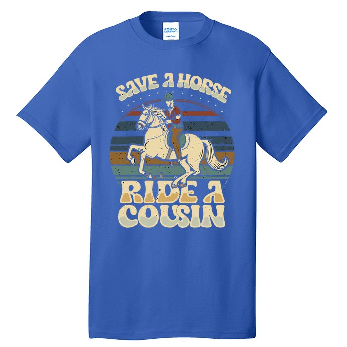 vintage funny sayings Save A Horse Ride A Cousin Tall T-Shirt