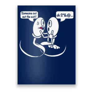 Vasectomy Funny Sperm Shooting Blanks Father's Day Poster