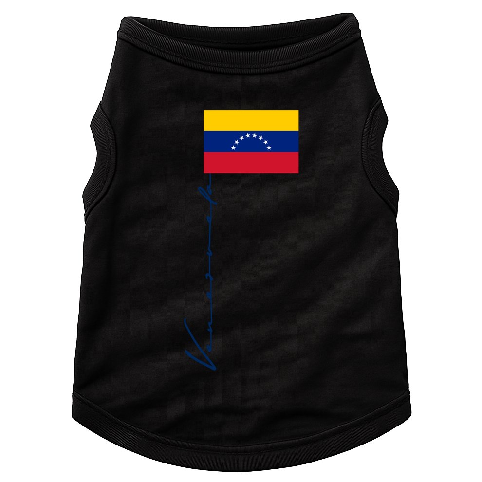 Venezuela Flag Signature Patriotic Pole Flag Cool Gift Doggie Tank