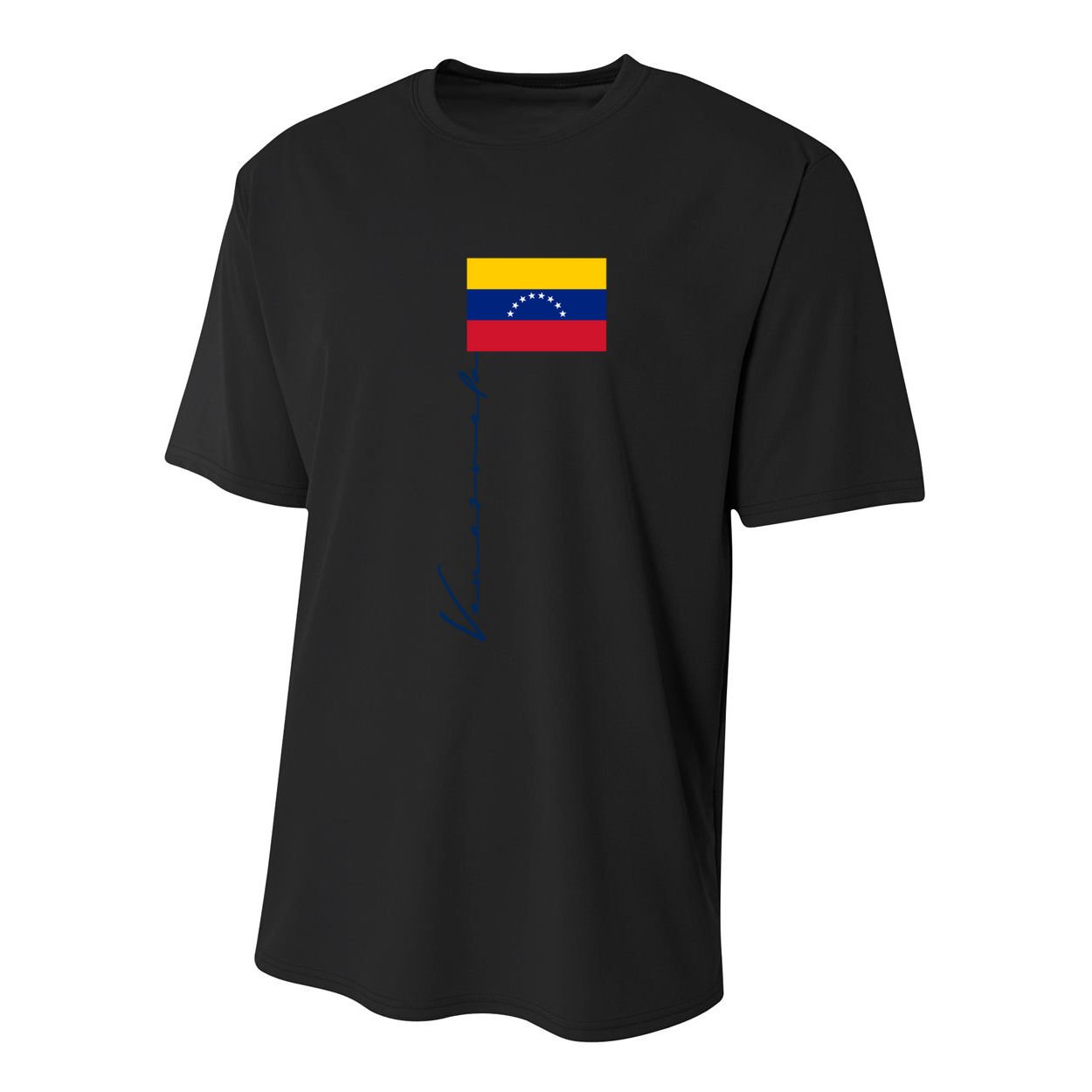 Venezuela Flag Signature Patriotic Pole Flag Cool Gift Youth Performance Sprint T-Shirt