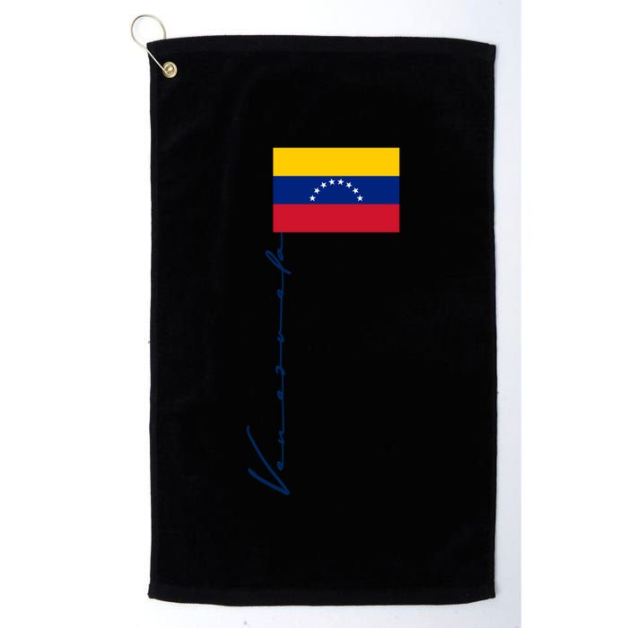Venezuela Flag Signature Patriotic Pole Flag Cool Gift Golf Towel