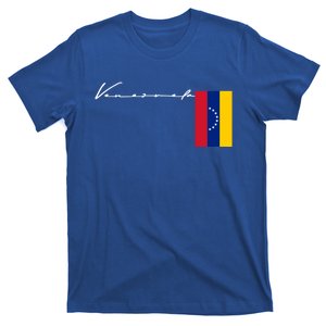 Venezuela Flag Signature Patriotic Pole Gift T-Shirt