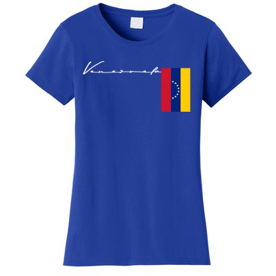 Venezuela Flag Signature Patriotic Pole Gift Women's T-Shirt