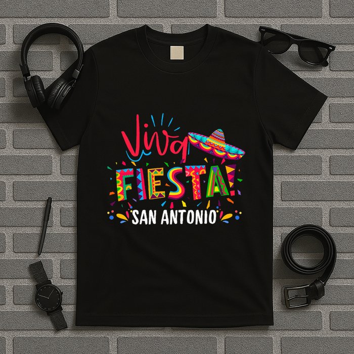 Viva Fiesta San Antonio Cinco De Mayo Sombrero T-Shirt