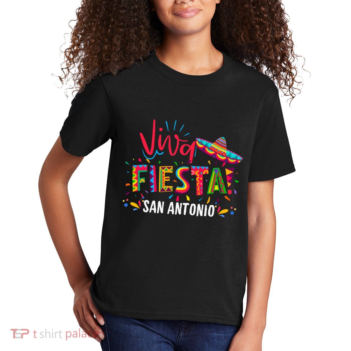 Viva Fiesta San Antonio Cinco De Mayo Sombrero Kids T-Shirt