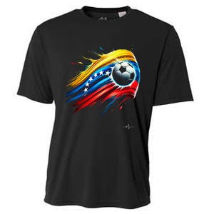 Venezuelan Flag Soccer Cooling Performance Crew T-Shirt