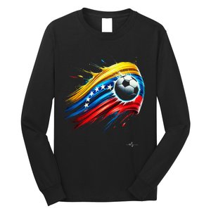 Venezuelan Flag Soccer Long Sleeve Shirt