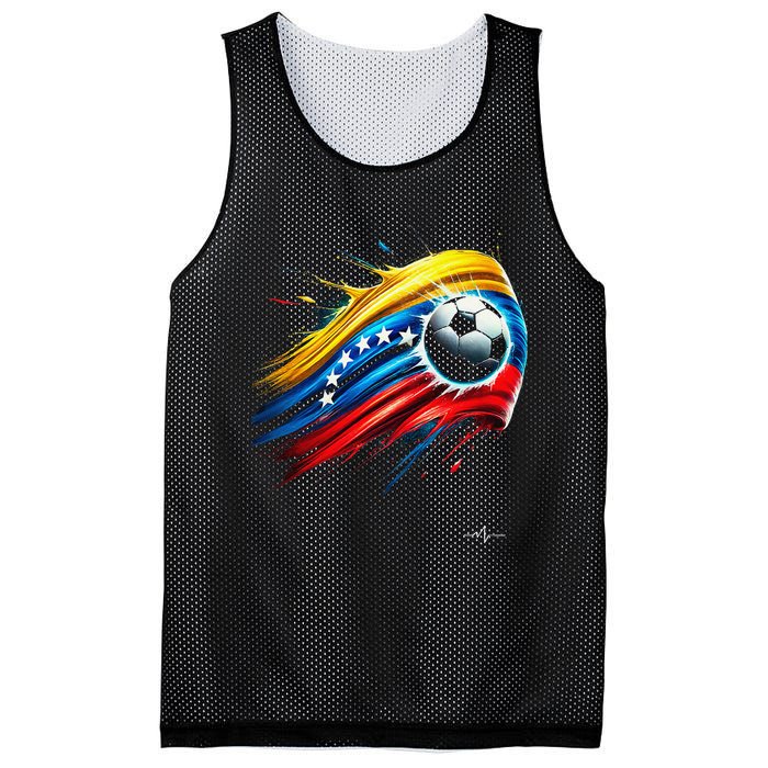 Venezuelan Flag Soccer Mesh Reversible Basketball Jersey Tank