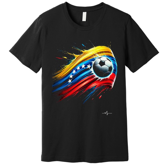 Venezuelan Flag Soccer Premium T-Shirt