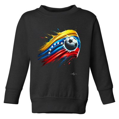 Venezuelan Flag Soccer Toddler Sweatshirt