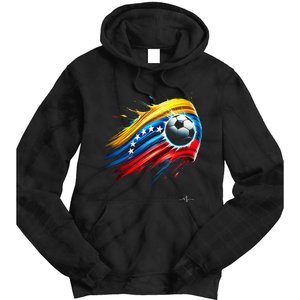 Venezuelan Flag Soccer Tie Dye Hoodie