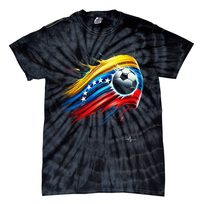 Venezuelan Flag Soccer Tie-Dye T-Shirt