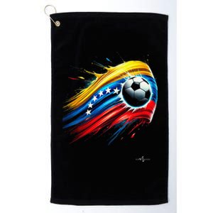 Venezuelan Flag Soccer Platinum Collection Golf Towel