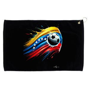 Venezuelan Flag Soccer Grommeted Golf Towel