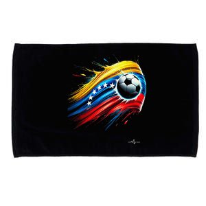 Venezuelan Flag Soccer Microfiber Hand Towel