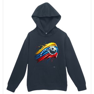 Venezuelan Flag Soccer Urban Pullover Hoodie